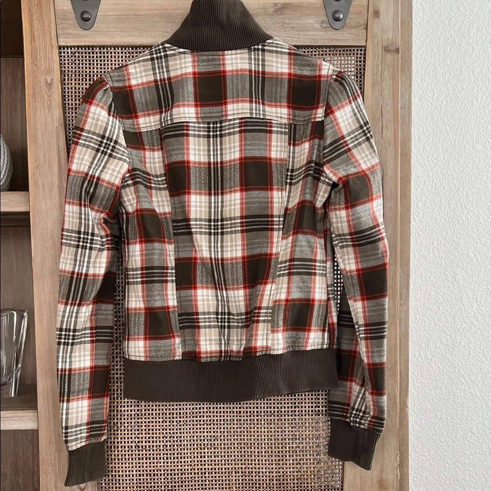 Nordstrom Rubbish Plaid Bomber Jacket - Red, Black, White